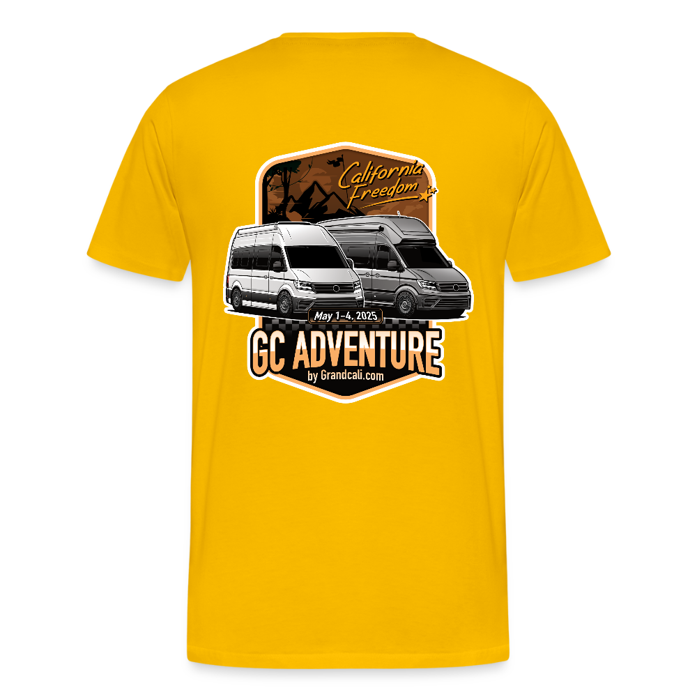 GC Adventure Männer T-Shirt - Sonnengelb