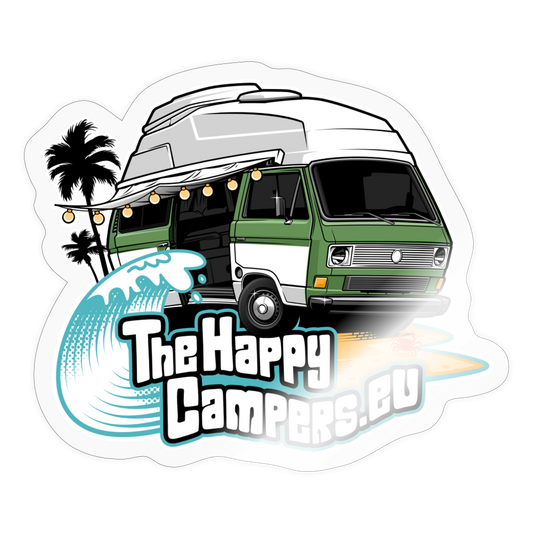 The Happy Campers Sticker - Transparent glänzend